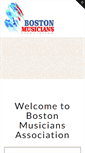 Mobile Screenshot of bostonmusicians.org